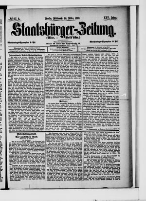 Staatsbürger-Zeitung on Mar 20, 1889