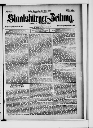 Staatsbürger-Zeitung on Mar 21, 1889
