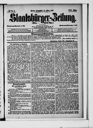 Staatsbürger-Zeitung vom 23.03.1889