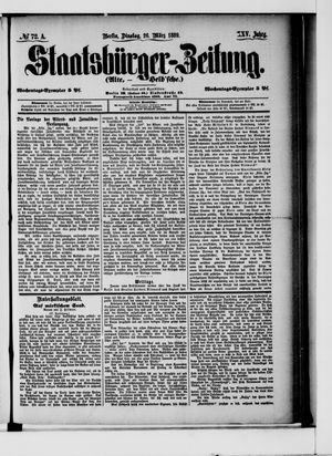 Staatsbürger-Zeitung on Mar 26, 1889