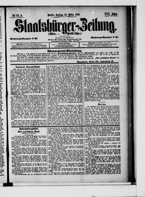Staatsbürger-Zeitung vom 29.03.1889