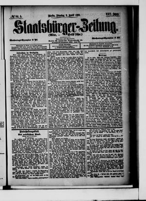 Staatsbürger-Zeitung vom 09.04.1889
