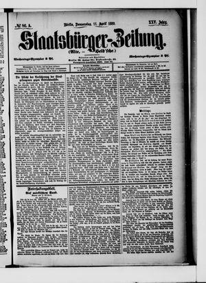 Staatsbürger-Zeitung vom 11.04.1889