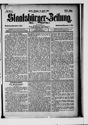 Staatsbürger-Zeitung vom 16.04.1889