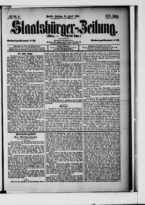 Staatsbürger-Zeitung vom 19.04.1889