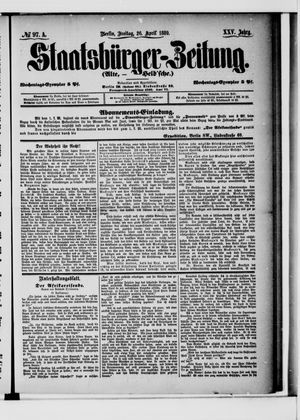 Staatsbürger-Zeitung vom 26.04.1889