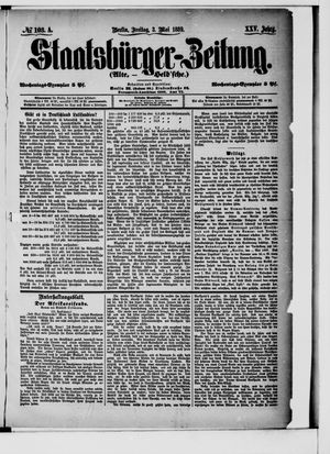 Staatsbürger-Zeitung vom 03.05.1889