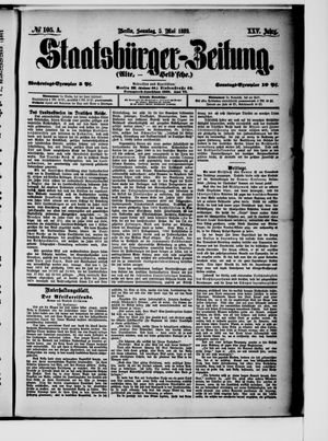 Staatsbürger-Zeitung on May 5, 1889