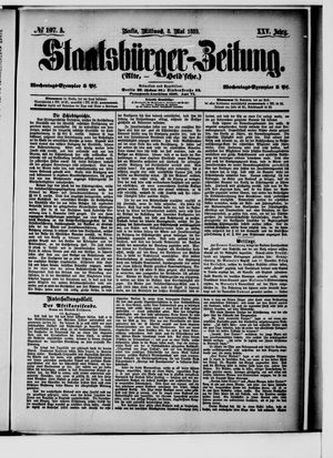 Staatsbürger-Zeitung on May 8, 1889