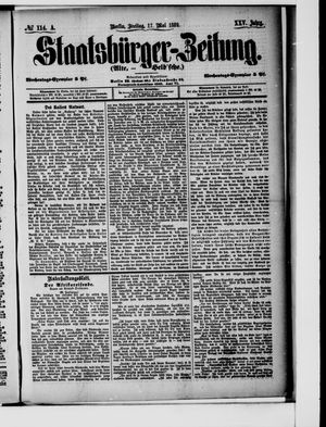 Staatsbürger-Zeitung on May 17, 1889
