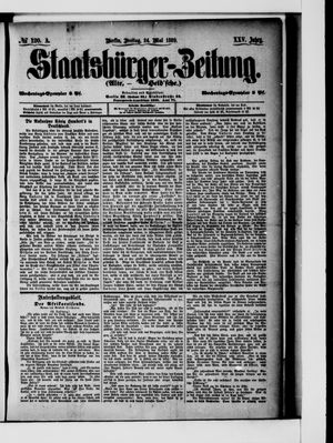 Staatsbürger-Zeitung on May 24, 1889
