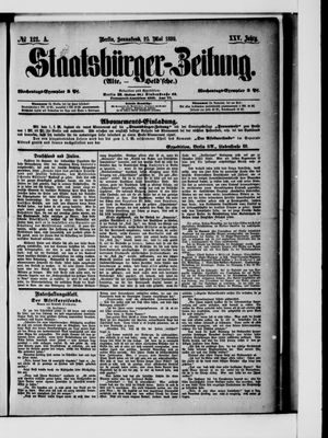 Staatsbürger-Zeitung vom 25.05.1889