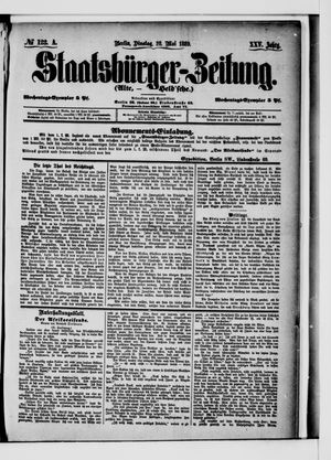 Staatsbürger-Zeitung on May 28, 1889
