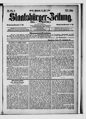 Staatsbürger-Zeitung on May 29, 1889