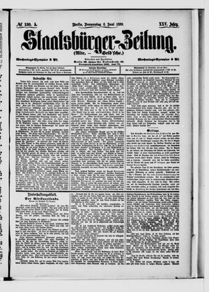 Staatsbürger-Zeitung on Jun 6, 1889