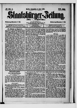 Staatsbürger-Zeitung on Jun 8, 1889