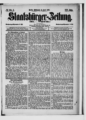 Staatsbürger-Zeitung on Jun 12, 1889