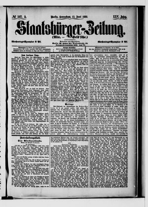 Staatsbürger-Zeitung on Jun 15, 1889