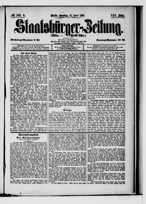 Staatsbürger-Zeitung on Jun 16, 1889
