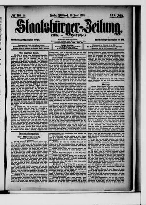 Staatsbürger-Zeitung on Jun 19, 1889