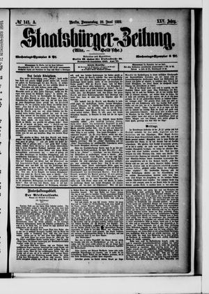 Staatsbürger-Zeitung vom 20.06.1889