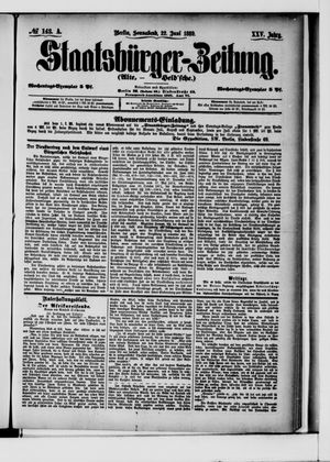 Staatsbürger-Zeitung on Jun 22, 1889