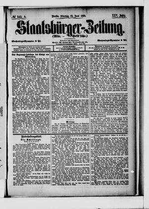 Staatsbürger-Zeitung vom 25.06.1889