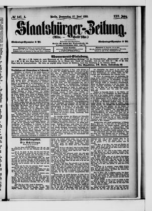 Staatsbürger-Zeitung vom 27.06.1889