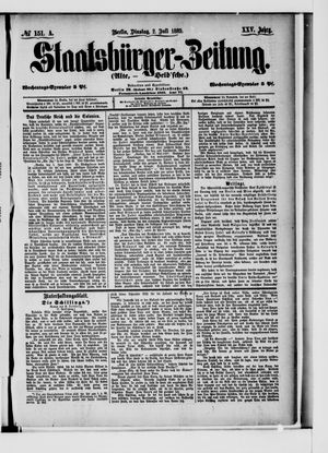 Staatsbürger-Zeitung on Jul 2, 1889