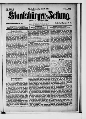 Staatsbürger-Zeitung on Jul 4, 1889
