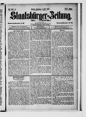 Staatsbürger-Zeitung vom 07.07.1889
