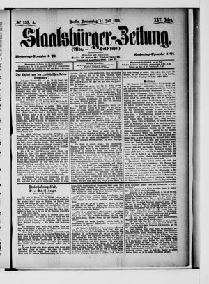 Staatsbürger-Zeitung vom 11.07.1889