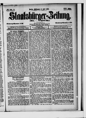 Staatsbürger-Zeitung vom 17.07.1889