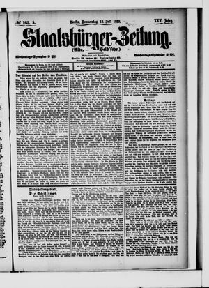 Staatsbürger-Zeitung on Jul 18, 1889