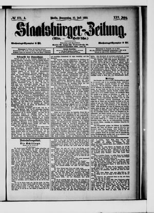 Staatsbürger-Zeitung on Jul 25, 1889