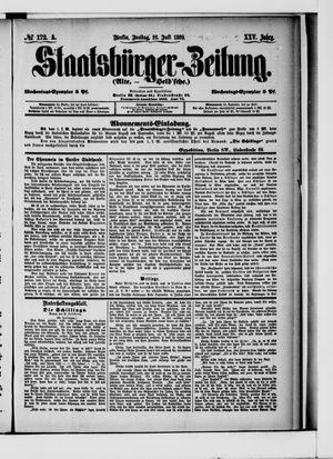 Staatsbürger-Zeitung on Jul 26, 1889
