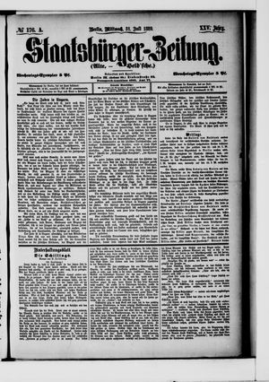 Staatsbürger-Zeitung vom 31.07.1889