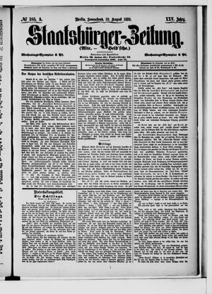 Staatsbürger-Zeitung vom 10.08.1889