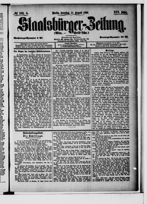 Staatsbürger-Zeitung on Aug 11, 1889