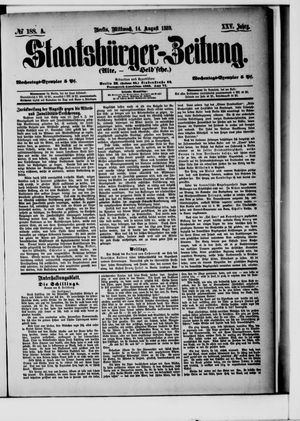 Staatsbürger-Zeitung vom 14.08.1889