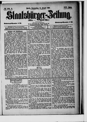 Staatsbürger-Zeitung vom 15.08.1889