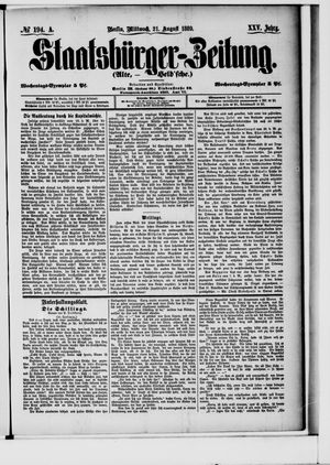 Staatsbürger-Zeitung vom 21.08.1889