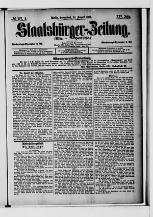 Staatsbürger-Zeitung vom 24.08.1889