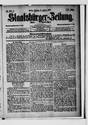 Staatsbürger-Zeitung vom 27.08.1889