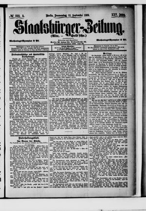 Staatsbürger-Zeitung vom 12.09.1889