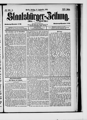 Staatsbürger-Zeitung vom 27.09.1889