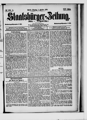 Staatsbürger-Zeitung vom 01.10.1889