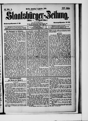 Staatsbürger-Zeitung vom 06.10.1889
