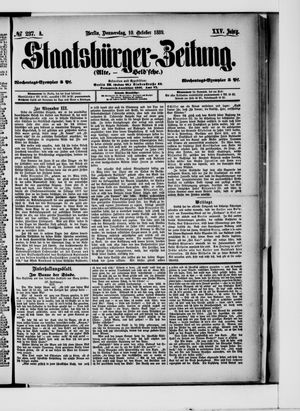 Staatsbürger-Zeitung vom 10.10.1889