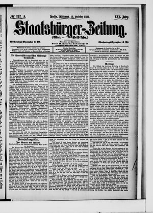 Staatsbürger-Zeitung vom 16.10.1889